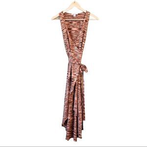 Alice + Olivia Space Dyed Midi Wrap Vest